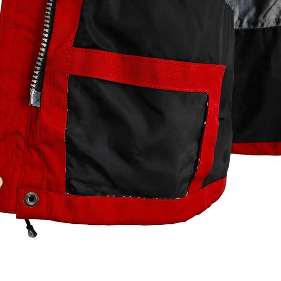 Spyder Ski Snowboard Jacket Mens Small Red Black Entrant Dermizax Hood Vintage - Picture 10 of 16